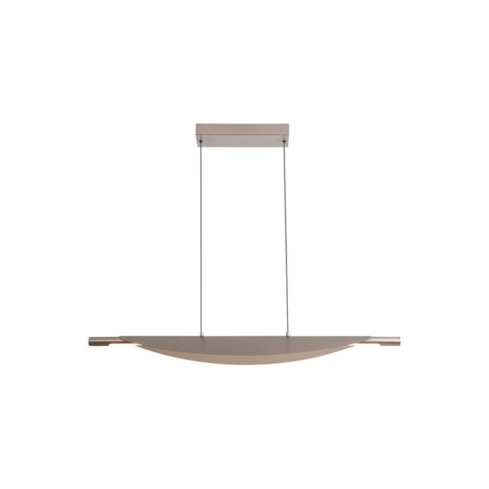 Golden Luma 42" LED Linear Pendant, Coffee Silver/Coffee Silver