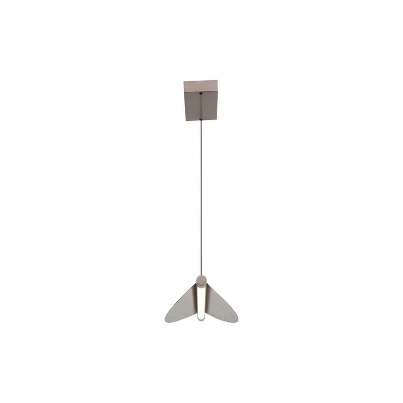 Golden Luma 42" LED Linear Pendant, Coffee Silver/Coffee Silver