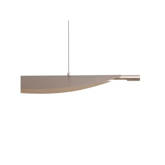 Golden Luma 42" LED Linear Pendant, Coffee Silver/Coffee Silver