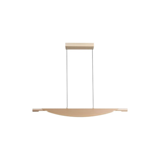 Golden Luma 42" LED Linear Pendant, French Gold/French Gold