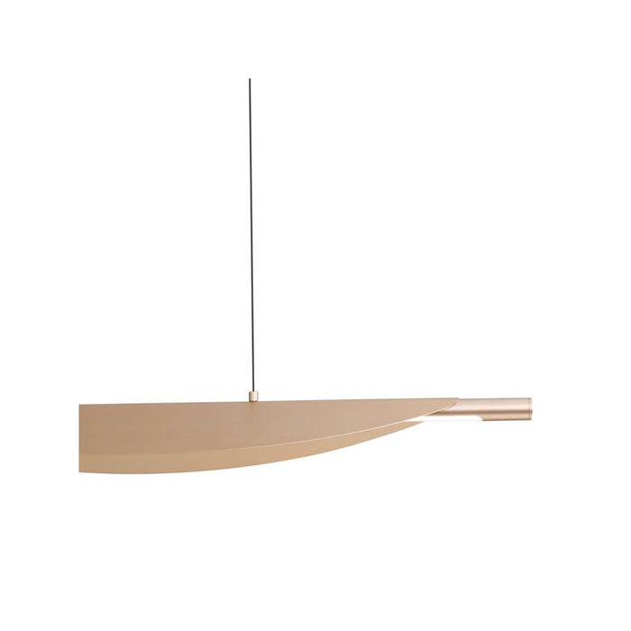 Golden Luma 42" LED Linear Pendant, French Gold/French Gold