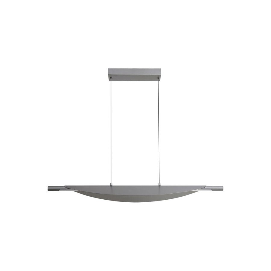 Golden Lighting Luma 42" LED Linear Pendant, Graphite/Graphite - 6400-LP42GRA