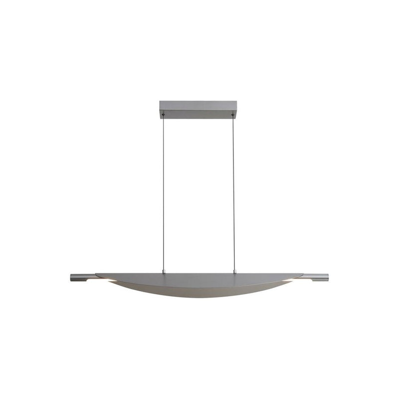 Golden Lighting Luma 42" LED Linear Pendant, Graphite/Graphite