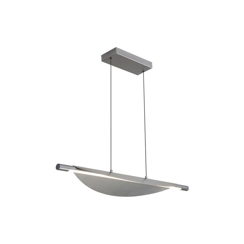 Golden Lighting Luma 42" LED Linear Pendant, Graphite/Graphite