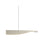 Golden Luma 42" LED Linear Pendant, Sand Nickel/Sand Nickel