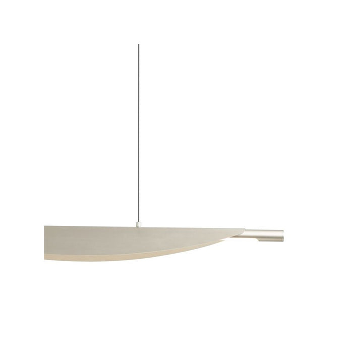 Golden Luma 42" LED Linear Pendant, Sand Nickel/Sand Nickel