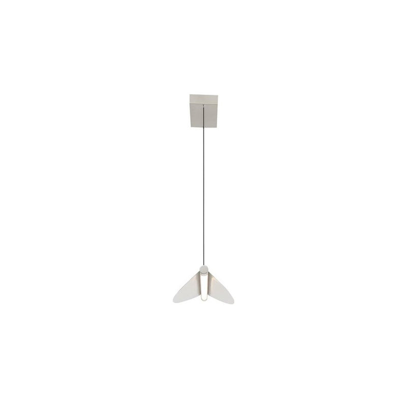 Golden Luma 42" LED Linear Pendant, Sand Nickel/Sand Nickel