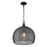 Golden Lighting Calypso Medium Pendant, Matte Black