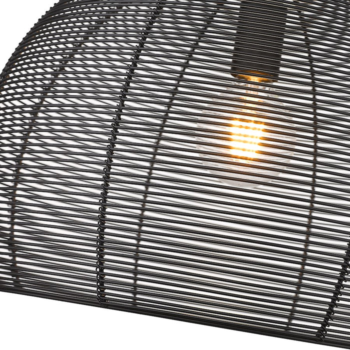 Golden Lighting Calypso Medium Pendant, Matte Black
