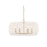 Golden Ellie 6-Light Chandelier, Gold/Bleached White Raphia Rope