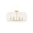 Golden Ellie 6-Light Semi-Flush, Brushed Gold/White Raphia Rope