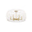 Golden Ellie 6-Light Semi-Flush, Brushed Gold/White Raphia Rope