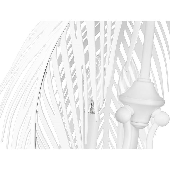 Golden Lighting Cay 3-Light Pendant, Matte White/No Shade