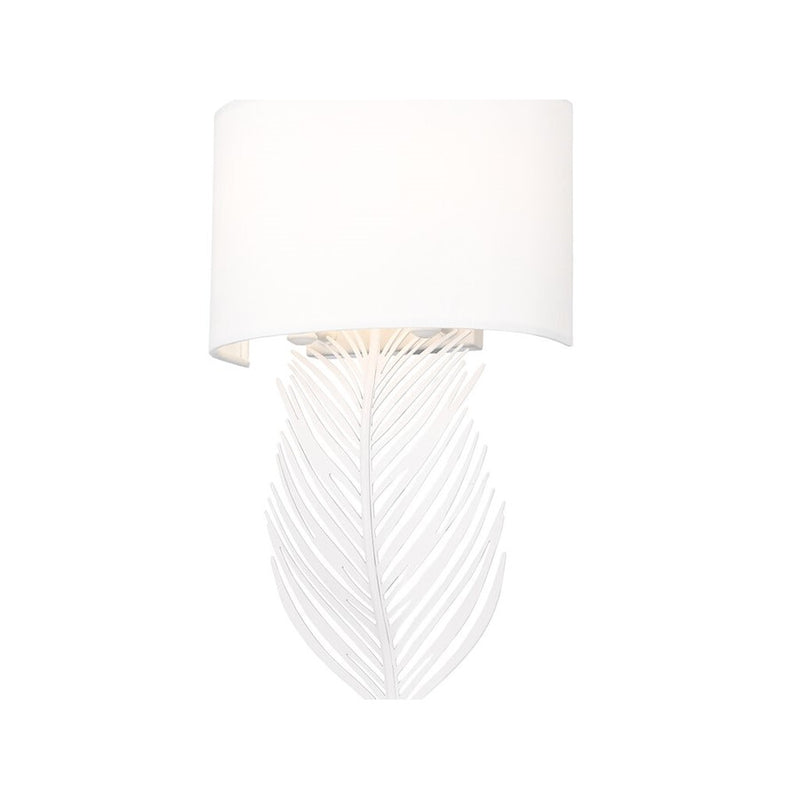 Golden Cay 2-Light Wall Sconce, Matte White/Modern White