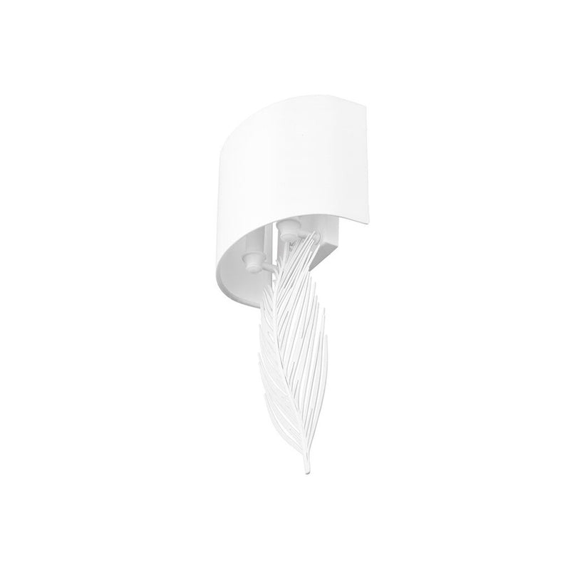 Golden Cay 2-Light Wall Sconce, Matte White/Modern White