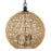 Golden Lighting Florence Pendant, Black/Natural