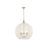 Golden Florence 5-Lt Pendant, Champagne Bronze/White Raphia Rope