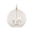 Golden Florence 5-Lt Pendant, Champagne Bronze/White Raphia Rope