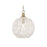 Golden Florence 1-Lt Pendant, Champagne Bronze/White Raphia Rope