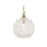 Golden Florence 1-Lt Pendant, Champagne Bronze/White Raphia Rope