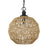 Golden Lighting Florence Pendant, Black/Natural