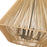 Golden Lighting Valentina 4 Light Pendant, Black/Natural Rope