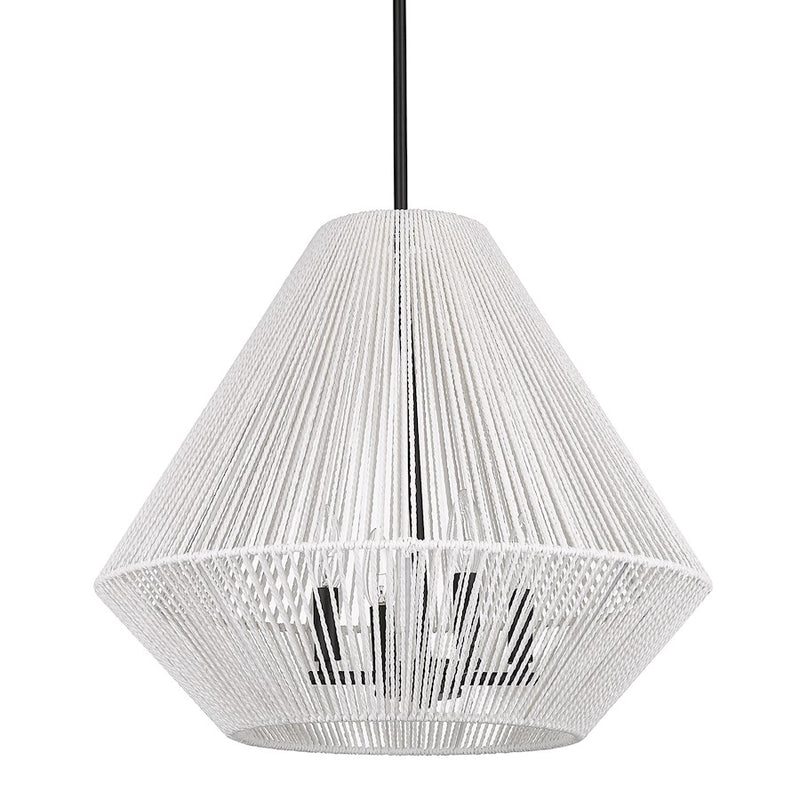 Golden Lighting Valentina 4 Light Pendant, Matte Black