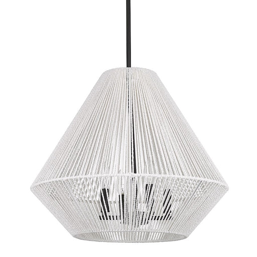 Golden Lighting Valentina 4 Light Pendant, Matte Black