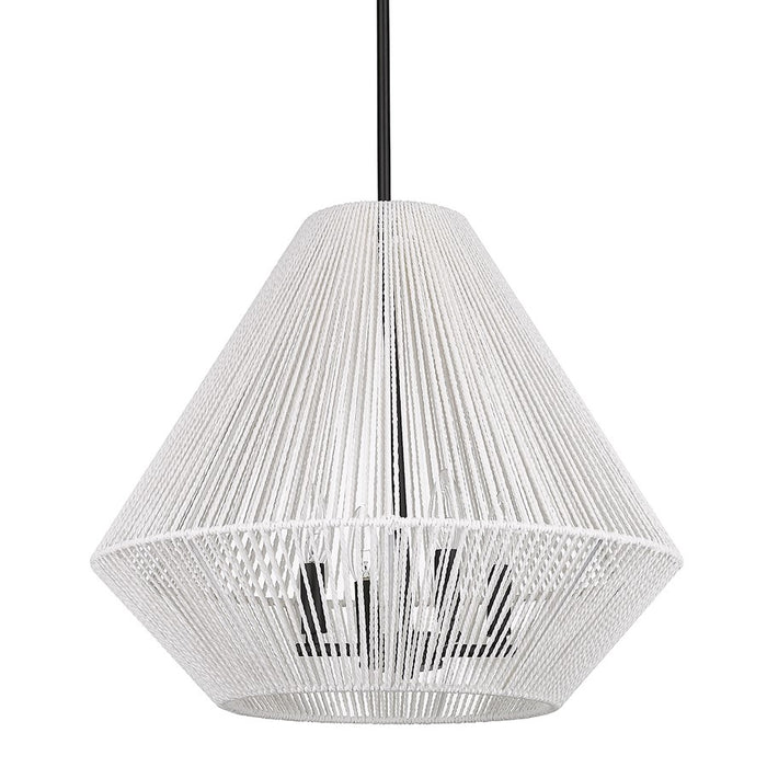 Golden Lighting Valentina 4 Light Pendant, Matte Black