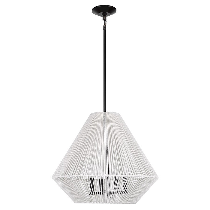 Golden Lighting Valentina 4 Light Pendant, Matte Black