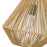 Golden Lighting Valentina 1 Light Pendant, Black/Natural Rope