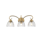 Golden Audra 3-Light Vanity, Champagne Bronze/Clear Glass - 6952-BA3BCB-CLR