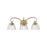 Golden Audra 3-Light Vanity, Champagne Bronze/Clear Glass - 6952-BA3BCB-CLR