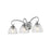 Golden Lighting Audra 3-Light Vanity Light, Pewter/Clear Glass