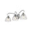 Golden Lighting Audra 3-Light Vanity Light, Pewter/Clear Glass