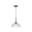 Golden Lighting Audra 1-Light Pendant, Pewter/Clear Glass