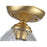 Golden Audra 1-Light 7" Semi-Flush, Champ Bronze/Clear Glass