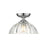 Golden Lighting Audra 1-Light Semi-Flush, Pewter/Clear Glass - 6952-SFCH-CLR