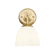 Golden Dorinda 1-Light Wall Sconce, Champagne Bronze/Opal Glass - 6954-1WBCB-OP