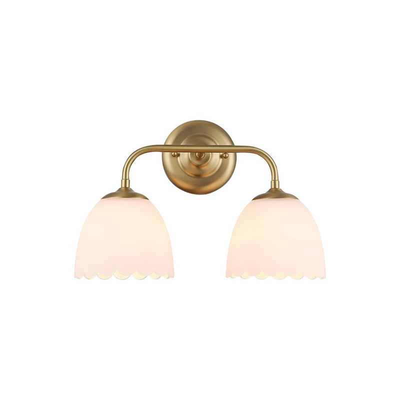Golden Dorinda 2-Light Vanity, Champagne Bronze/Opal Glass - 6954-BA2BCB-OP