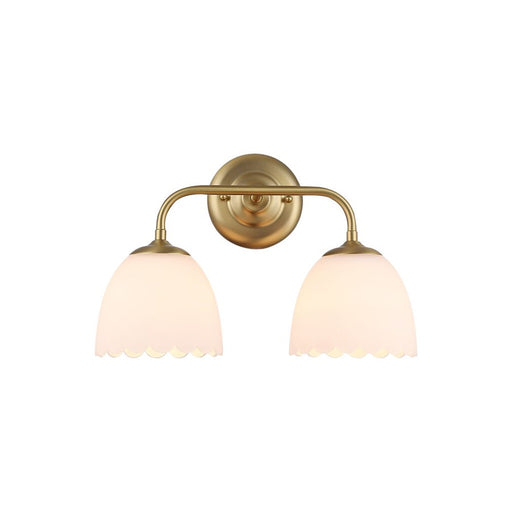 Golden Dorinda 2-Light Vanity, Champagne Bronze/Opal Glass - 6954-BA2BCB-OP