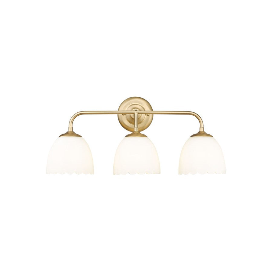 Golden Dorinda 3-Light Vanity, Champagne Bronze/Opal Glass - 6954-BA3BCB-OP