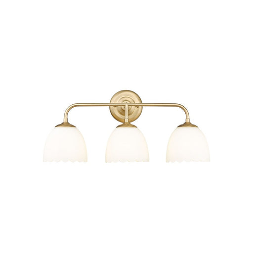 Golden Dorinda 3-Light Vanity, Champagne Bronze/Opal Glass