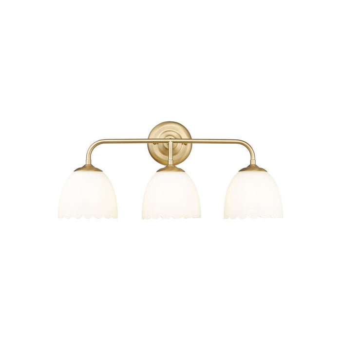 Golden Dorinda 3-Light Vanity, Champagne Bronze/Opal Glass