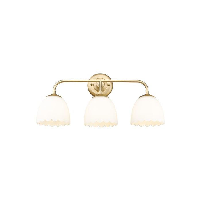 Golden Dorinda 3-Light Vanity, Champagne Bronze/Opal Glass