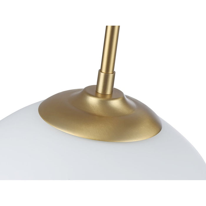 Golden Dorinda 1-Lt Pendant, Brushed Champagne Bronze/Opal Glass