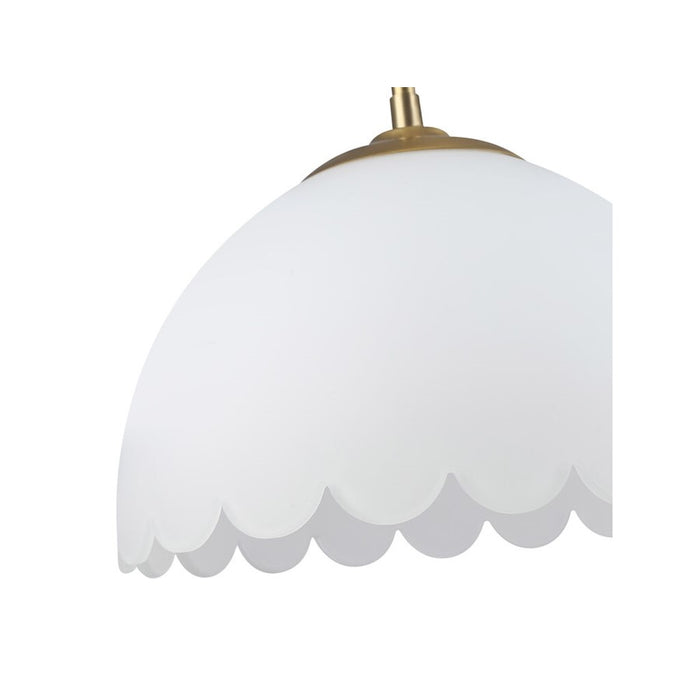 Golden Dorinda 1-Lt Pendant, Brushed Champagne Bronze/Opal Glass