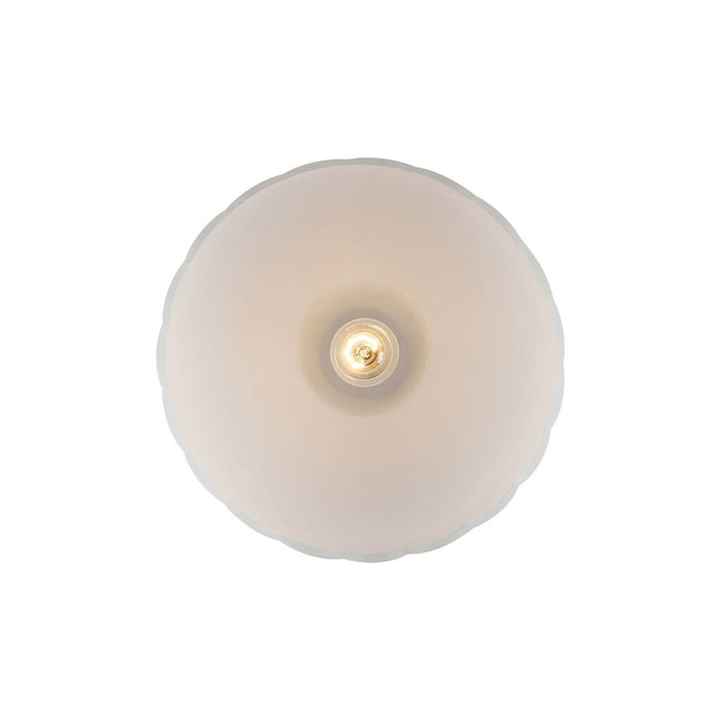 Golden Lighting Dorinda 1-Light Pendant, Matte Black/Opal Glass