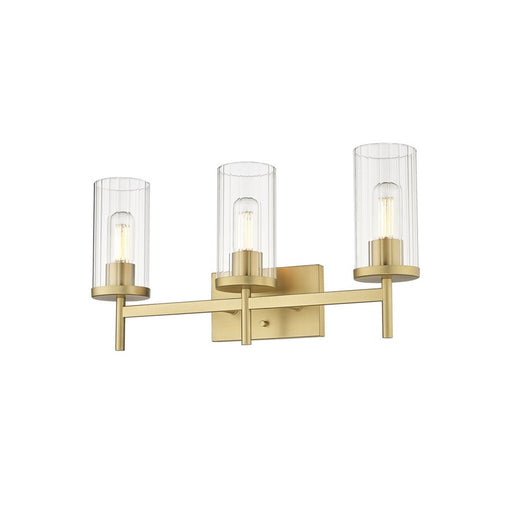 Golden Winslett 3-Light Vanity, Champagne Bronze/Clear Glass - 7011-BA3BCB-CLR