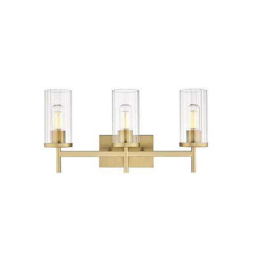 Golden Winslett 3-Light Vanity, Champagne Bronze/Clear Glass